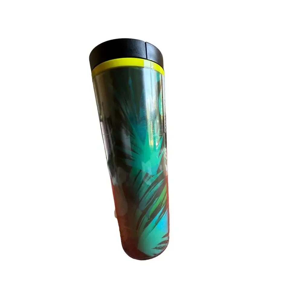 Starbucks Hawai'i Yellow and Green Tropical Coffee Cup Tumbler BPA free